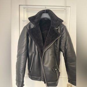 Zara Faux Fur Leather Jacket